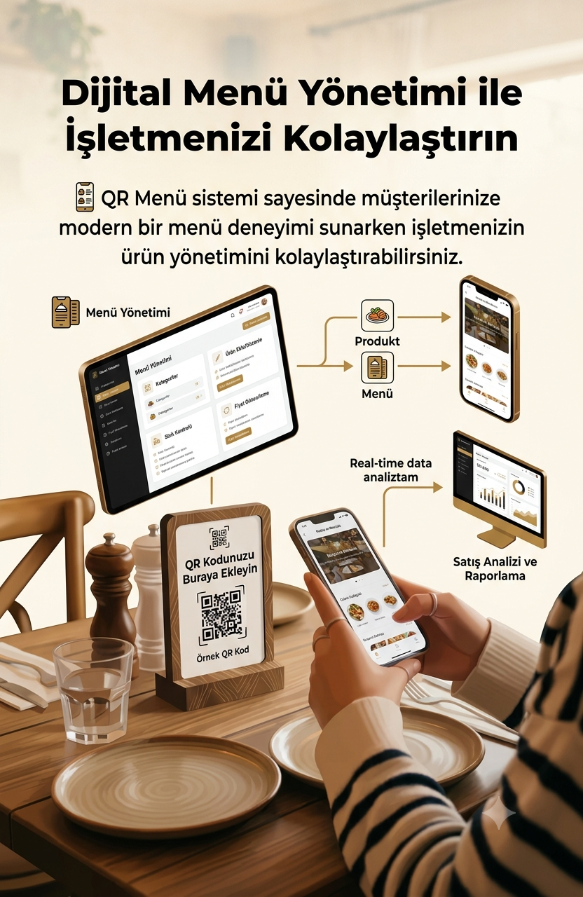 Dijital Menü Yönetim Paneli
