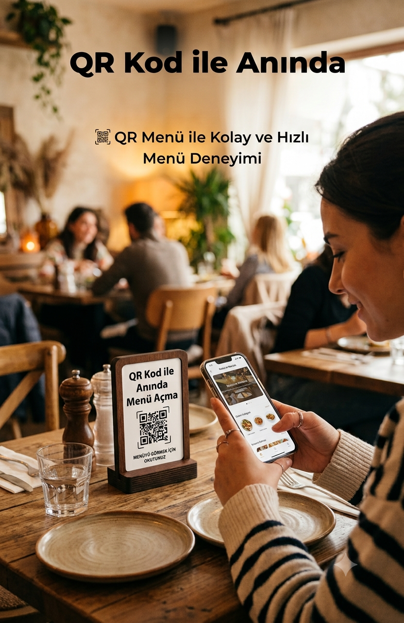 QR Menü ile dijital menü görüntüleme